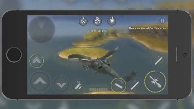 Обзор GUNSHIP BATTLE для iOS/Android (Боевые вертолёты) смотреть онлайн