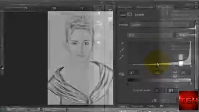 How to conver image to drawing of pencil in photoshop windows 7 part -2 смотреть онлайн