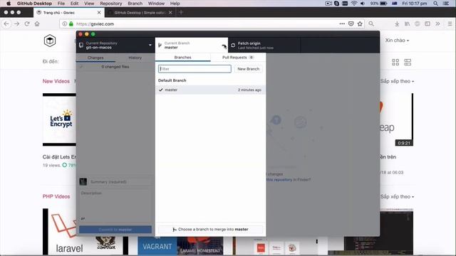 Hướng dẫn dùng Git và Github trên Mac смотреть онлайн