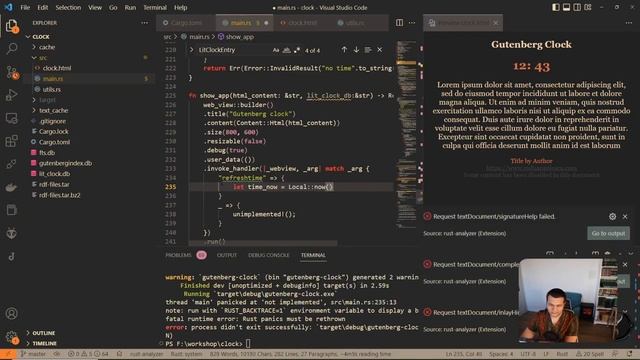 [Gutenberg Clock] Building the webview [Part 6] смотреть онлайн
