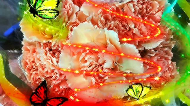 красивый футаж # цветы# бабочки# огни) для вашего монтажа и дальнейшего использования, бесплатно. смотреть онлайн