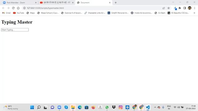 Create Your Own Typing Speed Test Website using HTML CSS & JavaScript in Hindi 2022 смотреть онлайн