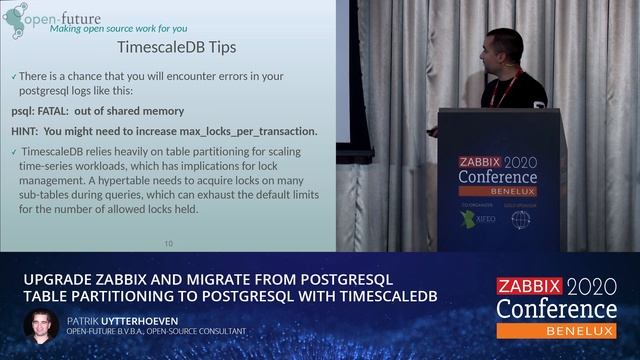 Patrik Uytterhoeven - Upgrade Zabbix and migrate to PostgreSQL with TimescaleDB смотреть онлайн