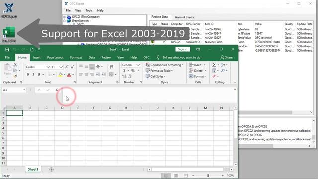 OPC Expert - Read and Write to a Remote OPC Server using Excel смотреть онлайн