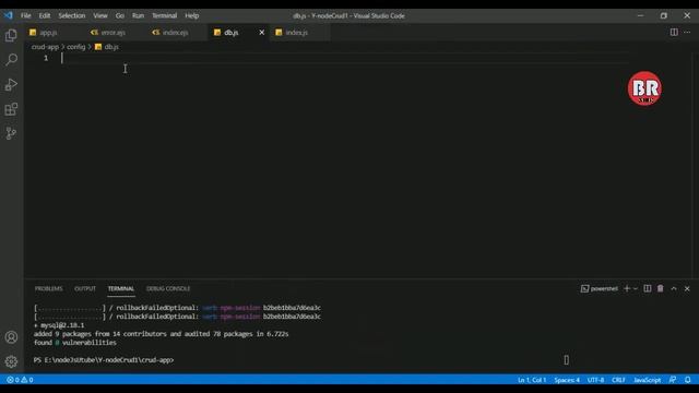 Node.js and MySQL CRUD GETPOSTPUT and DELETE   MySQL Database connection and  Insert form data