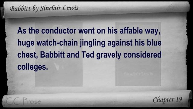 Chapter 19 - Babbitt by Sinclair Lewis смотреть онлайн