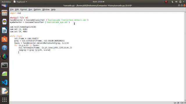 face and eye detection using haar cascade opencv python смотреть онлайн