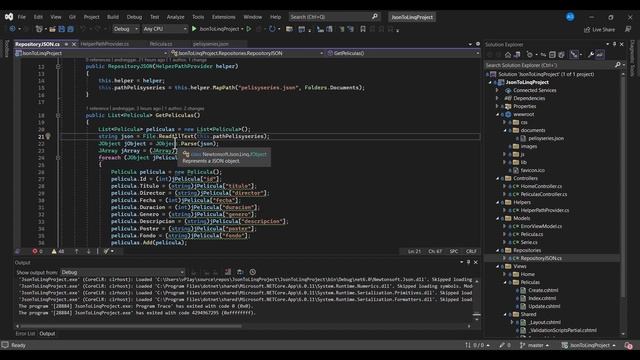 Lectura de archivos JSON con LINQ en Net Core смотреть онлайн