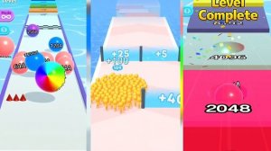 BallRun 2048 vs Count Master: Crowd Runners 3D vs BallRun Infinity