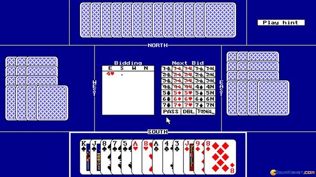 Omar Sharif on Bridge gameplay (PC Game, 1991) смотреть онлайн