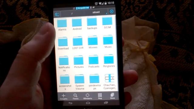 Работа CyanogenMod 11 Android 4.4.2 на HTC HD2 смотреть онлайн