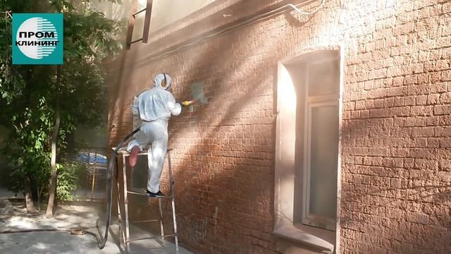Пескоструйная очистка фасада от старой краски смотреть онлайн