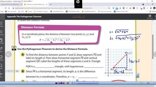 Finding the Distance Between Two Points on the Coordinate Plane смотреть онлайн