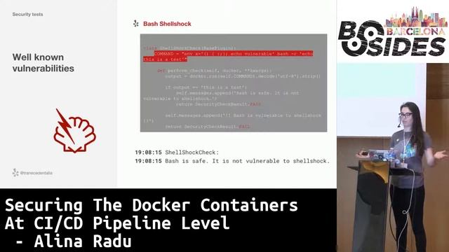 BSidesBCN19 - Securing Docker Containers at CD/CI Pipeline Level (Alina Radu) смотреть онлайн