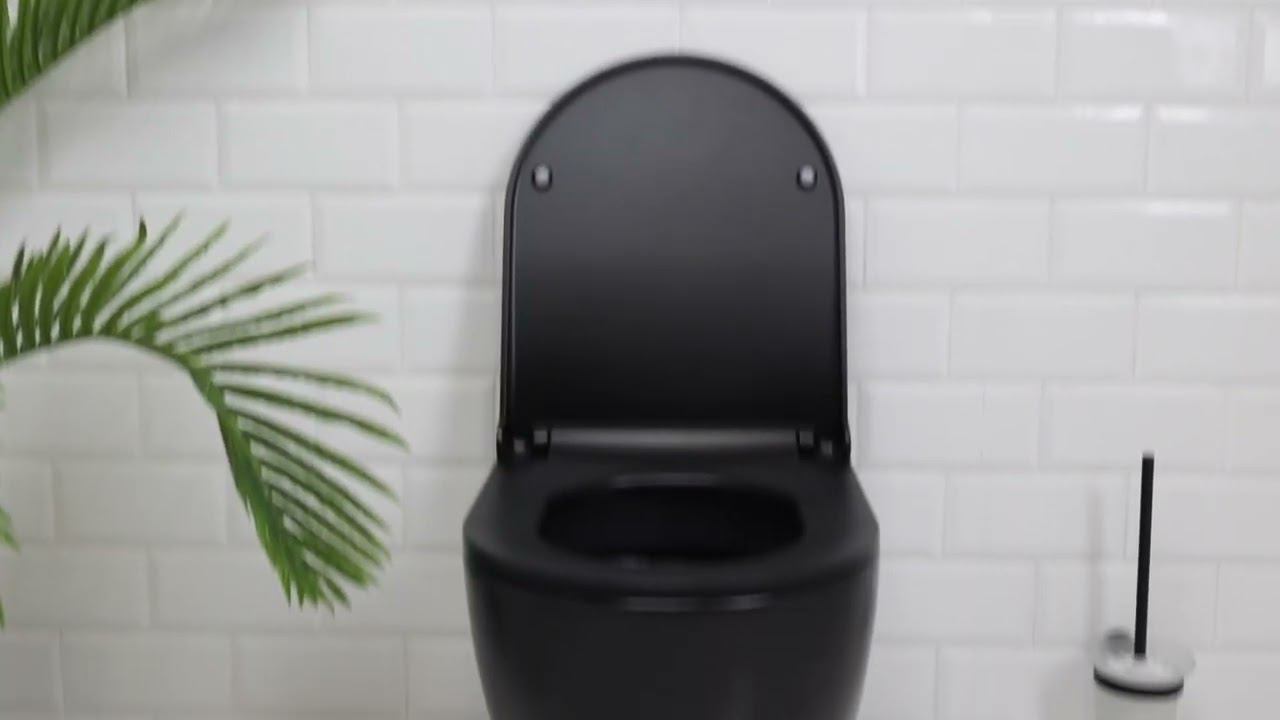 Унитаз подвесной Deep, Quarter Bath, черный смотреть онлайн