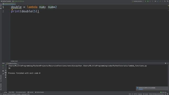 Python Lambda Functions Explained Tutorial | Python for Beginners | MLittleProgramming смотреть онлайн
