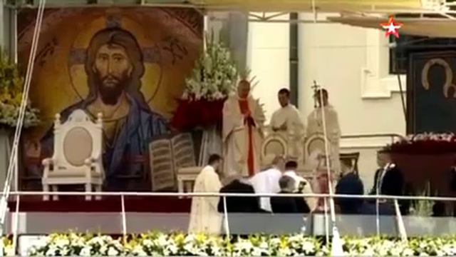 Папа римский упал на мессе в Польше смотреть онлайн