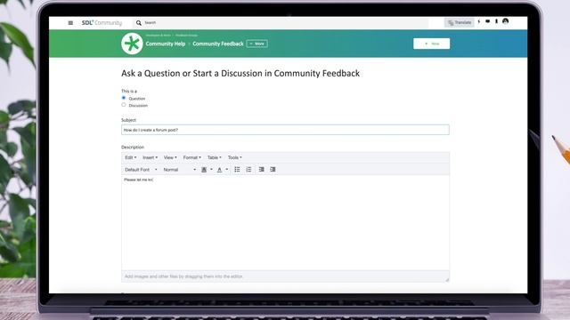 How to create a forum post in the SDL Community смотреть онлайн