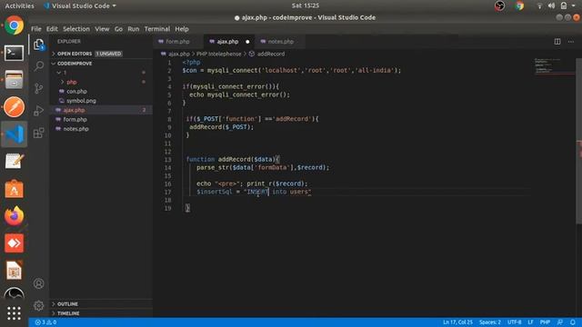 Insert Data into Database with AJAX and PHP MySQLi Part # 2 смотреть онлайн