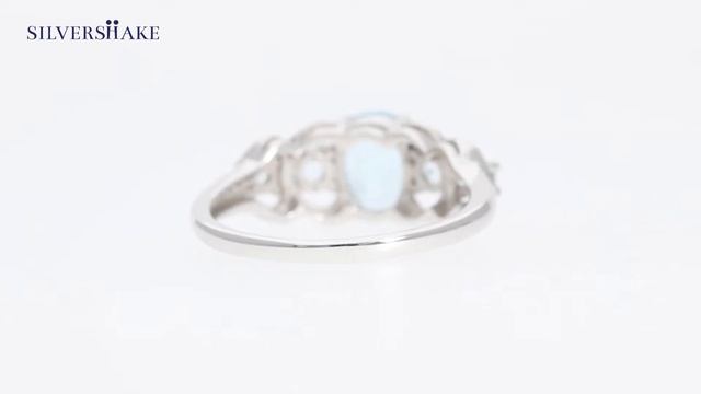 SILVERSHAKE 5-Stone Genuine Blue Topaz 925 Sterling Silver Ring-RN0088900 смотреть онлайн