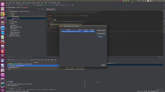 Resolve GIT conflicts in IntelliJ смотреть онлайн