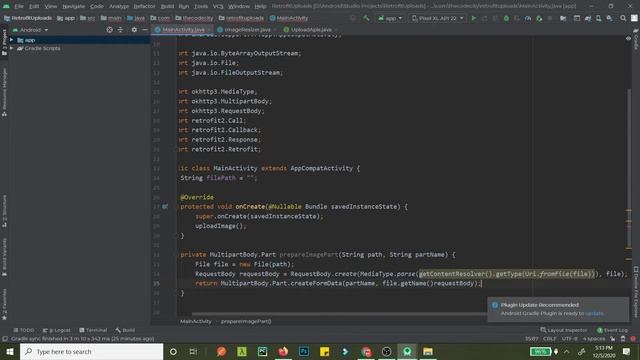 Upload Multiple Files or Images Using Retrofit in Android смотреть онлайн