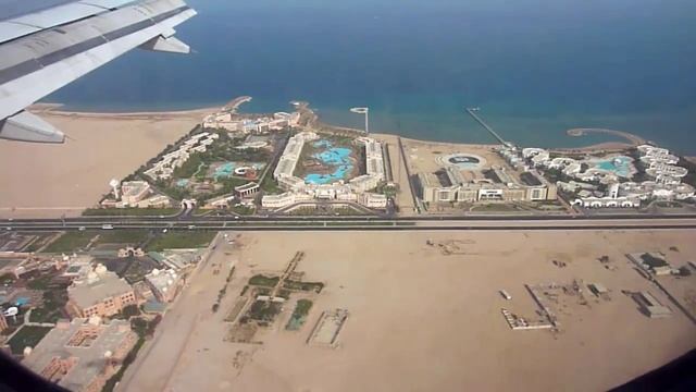 Airbus A320 Landing Hurghada International Airport,Egypt