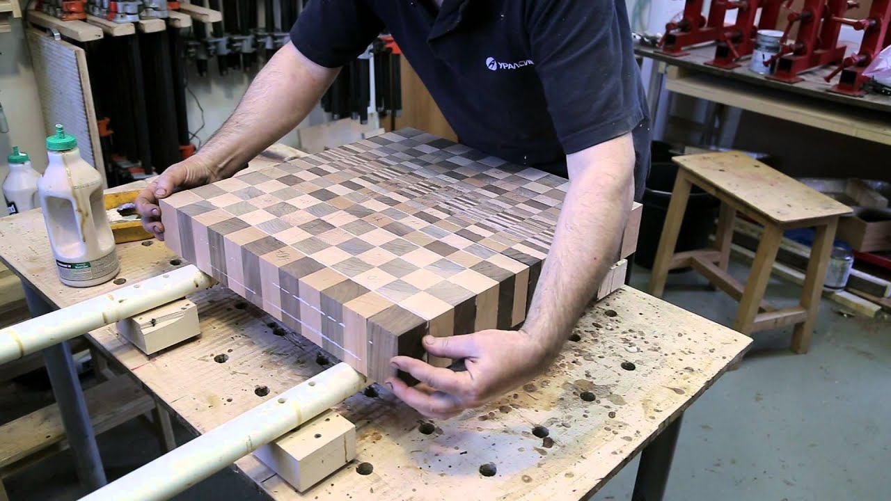 A large custom 3D end grain cutting board #8 смотреть онлайн