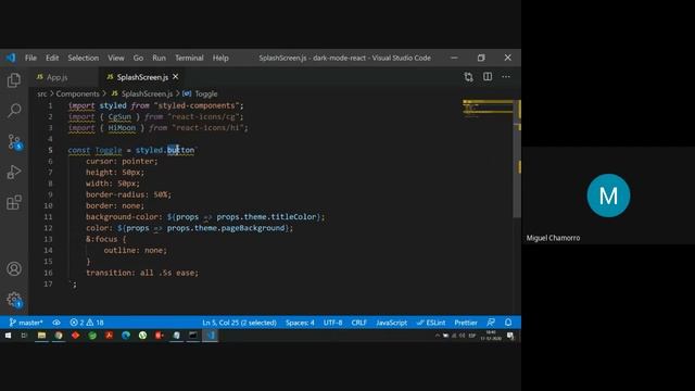 Master Class Aprende a crear un app React JS en modo Dark and Light aplicando styles y components смотреть онлайн