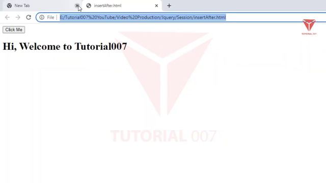 insertAfter() method in jQuery with example смотреть онлайн