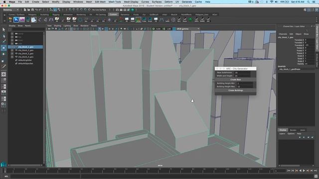 Maya Python City Generator смотреть онлайн