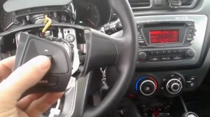 работа кнопок мультируля Kia Rio
