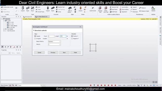 Modelling Retaining Wall for Lift With Beams in Tekla Structural Designer without any errors смотреть онлайн
