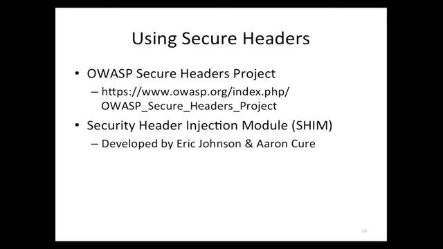 Modern Web Application Defense with OWASP Tools - AppSecUSA 2014 смотреть онлайн