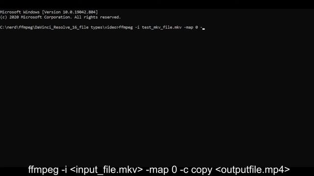 Convert MKV to MP4 for Davinci resolve using ffmpeg смотреть онлайн