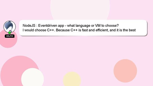 NodeJS : Eventdriven app - what language or VM to choose? смотреть онлайн