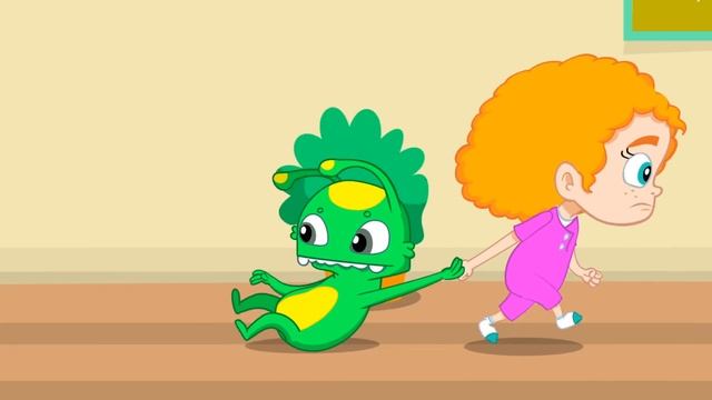 Junk food VS Healthy food at Groovy the Martian videos for kids - Lunchbox challenge смотреть онлайн