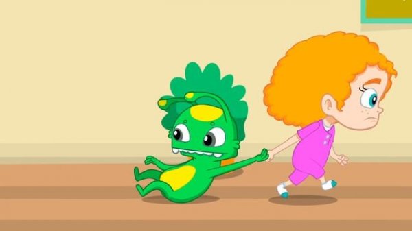 Junk food VS Healthy food at Groovy the Martian videos for kids - Lunchbox challenge