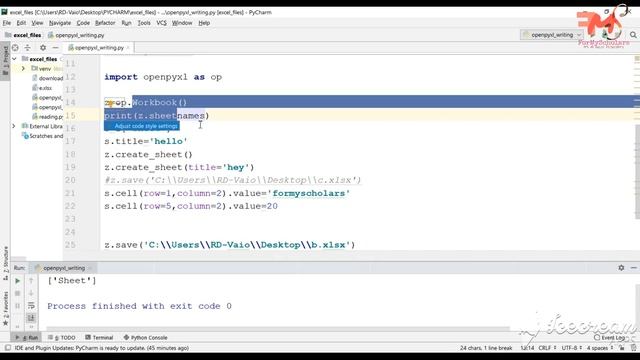 #33 Writing/Updating Operations on Excel file using Openpyxl Module | Part-2 |Hindi смотреть онлайн