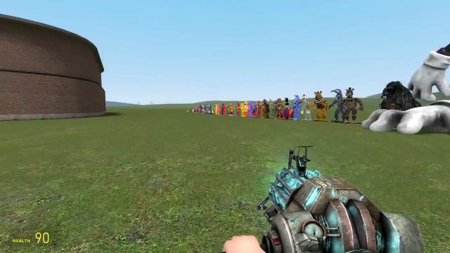 ALL FNAF 1-9 SECURITY BREACH ANIMATRONICS SIZE COMPARISON in Garry's Mod! (Five Nights at Freddy's) смотреть онлайн
