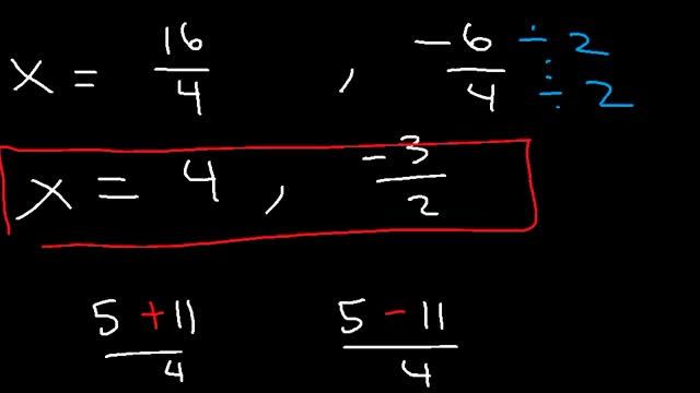 Solving Quadratic Equations Using The Quadratic Formula & By Factoring - Algebra 2 смотреть онлайн