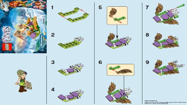 LEGO Elves Brick Based Prom Themed Girls SIRA'S ADVENTUROUS AIRGLIDER 30375 смотреть онлайн