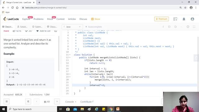 LeetCode 23. Merge k Sorted Lists[ Algorithm + Code Explained] смотреть онлайн
