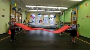 Танец с полотнами  "Моя Россия"