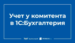 Учет у комитента в 1С 8.3 Бухгалтерия