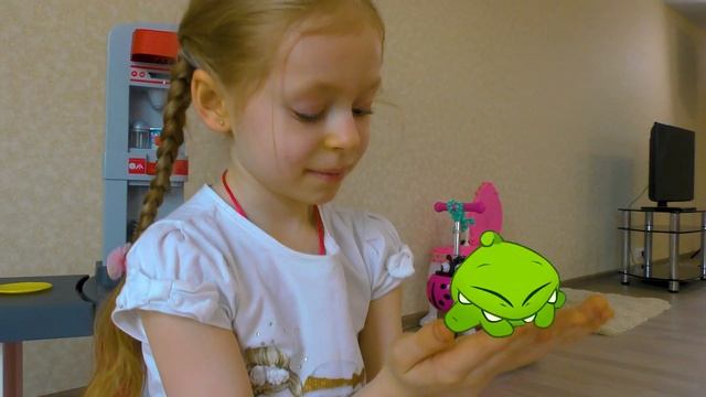 ИСТОРИЯ ПРО АМ НЯМА Cut The Rope София играет с чудным зверьком