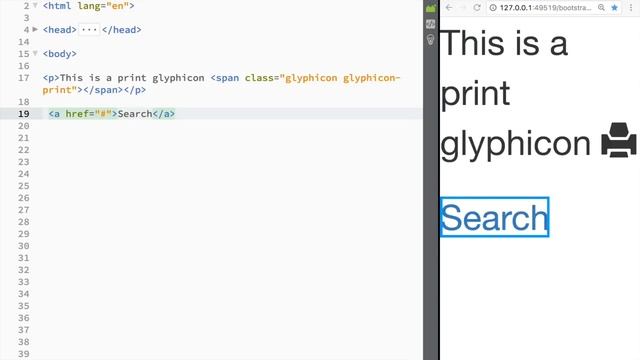 Bootstrap Tutorial for Beginners - Bootstrap Glyphicon смотреть онлайн