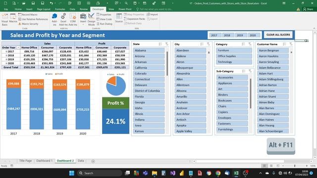 One Click Clear All Excel Slicers (FREE DASHBOARD DOWNLOAD) смотреть онлайн