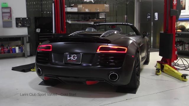 Audi R8 V8 Larini Club Sport Valved Exhaust Comparison смотреть онлайн