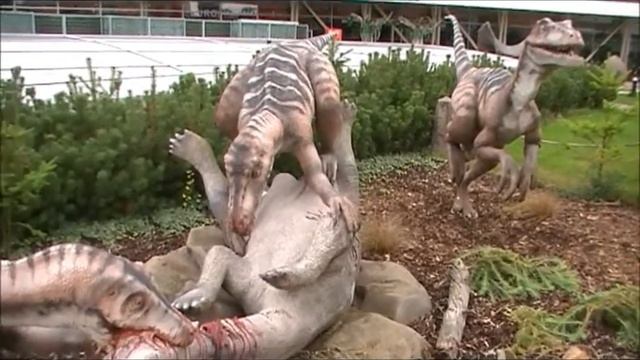 Dinosaurier - prähistorische Tiere. DinoPark Praga 3. - Jurassic Park - Welt. Makety смотреть онлайн